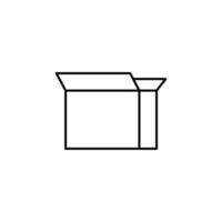 Box opened vector icon