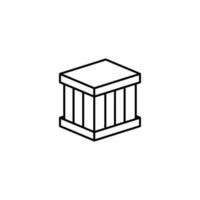 Box closed vector icon