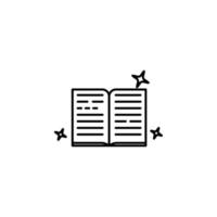 Magic book vector icon