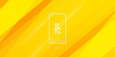 Abstract yellow background with overlap geometric shapes and shadows in bright color design. Sporty style design.Eps10 vector