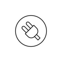 Plug, energy vector icon