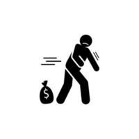 Money, stingy vector icon