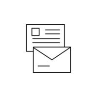 Letter, send, message vector icon