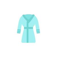 Bathrobe color vector icon