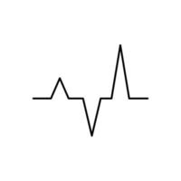 cardiograma, energía vector icono