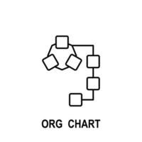 Organizational chart vector icon