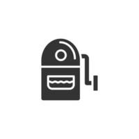 Pencil sharpener, pencil vector icon