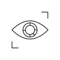 View, eye, SEO vector icon