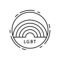 arcoíris, lgbt vector icono