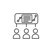 Customer users behavior document vector icon