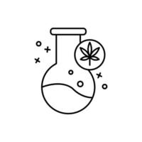 Cannabis drugs oil vector icon