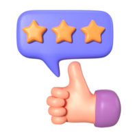 Product Review 3D Illustration Icon png