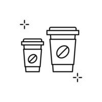 Coffee, addictions vector icon
