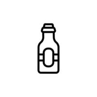 Beer bottle vector icon