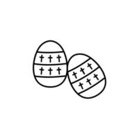 Easter egg, Christianity vector icon