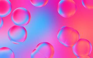 Artistic water bubble background. Transparent bubble drops on colorful gradient background. Colorful water bubbles. Suitable for poster, cover, backdrop, presentation, etc. photo