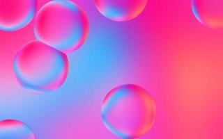 Artistic water bubble background. Transparent bubble drops on colorful gradient background. Colorful water bubbles. Suitable for poster, cover, backdrop, presentation, etc. photo