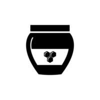 jar, honey, honeycomb vector icon