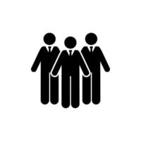 Businessmen, finance, job, vector icon