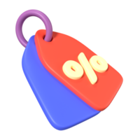 Discount Tag 3D Illustration Icon png