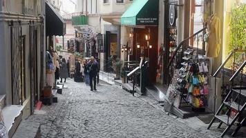 Istanbul, Turkey April 03, 2023 Lots of people walking on the street in Istanbul. The concept of tourism and travel. video