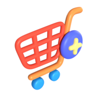 Add to Cart 3D Illustration Icon