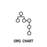 Organizational chart vector icon