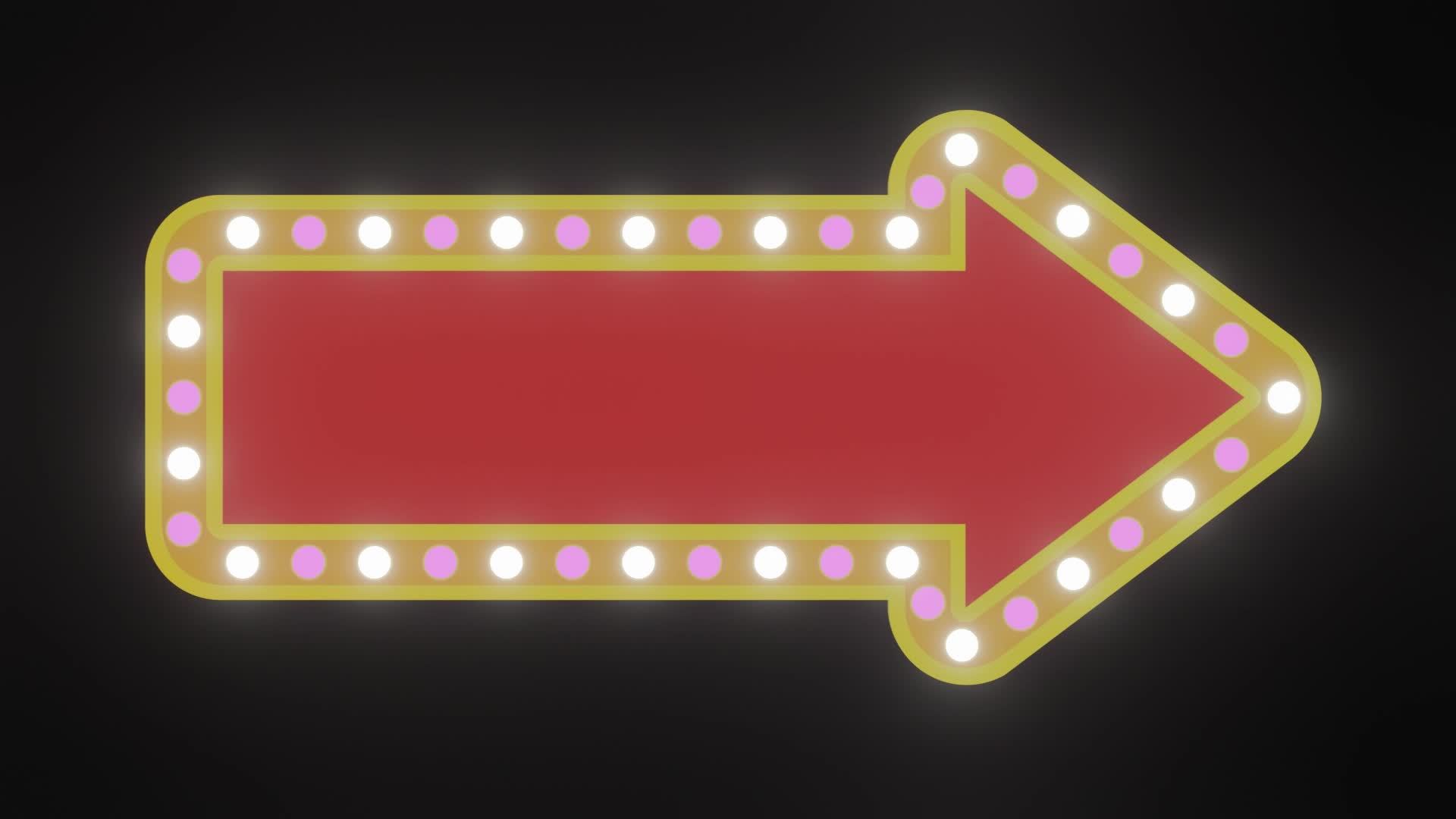 Animated video of flashing arrow lights at a 22571452 Stock