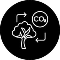 Carbon Footprint Vector Icon Style