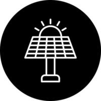 solar panel vector icono estilo