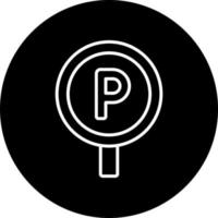Parking Tag Vector Icon Style