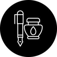 Pen And Ink Vector Icon Style