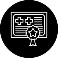 Medical Certificate Vector Icon Style