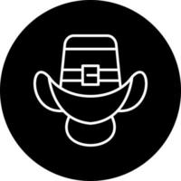 vaquero sombrero vector icono estilo