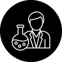 Chemist Vector Icon Style