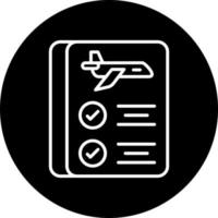 Flight Checklist Vector Icon Style