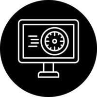 Monitor Vector Icon Style