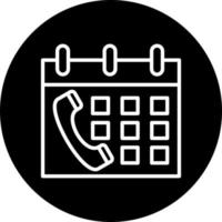 Schedule Call Vector Icon Style