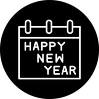 Happy New Year Vector Icon Style