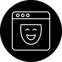 Dark Web Vector Icon Style