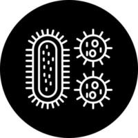 bacterias y virus vector icono estilo