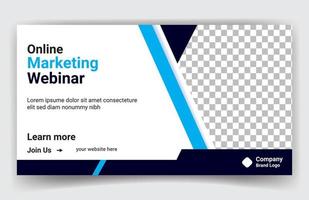 Online business web banner template design free vector