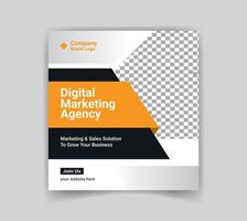 digital márketing agencia y social medios de comunicación enviar y instagram enviar modelo gratis vector