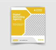 digital márketing agencia y social medios de comunicación enviar y instagram enviar modelo gratis vector