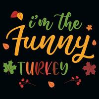 Thanksgiving typography tshirt design vector