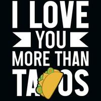 Tacos tshirt design vector