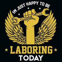 labor día gráficos camiseta diseño vector