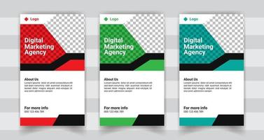 Digital marketing instasgram stories banner template design free vector