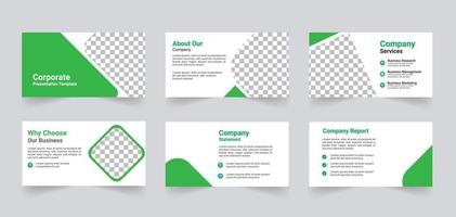 Corporate business presentation template design free vector