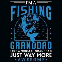 Fishing graphics tshirt design vector